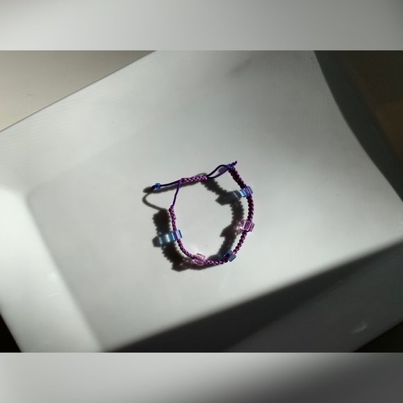 Swarovski Beaded Crochet Handmade Bracelet - Picture 2 of 4